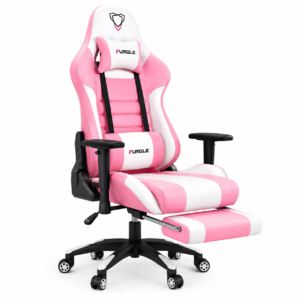 Furgle Pink Gaming Chair (with legrest)