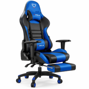 Furgle Heavy Duty Gaming Chair With Footrest - BLUE