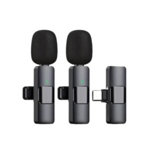 K9 Dual Wireless lapel Microphone For TYPE C