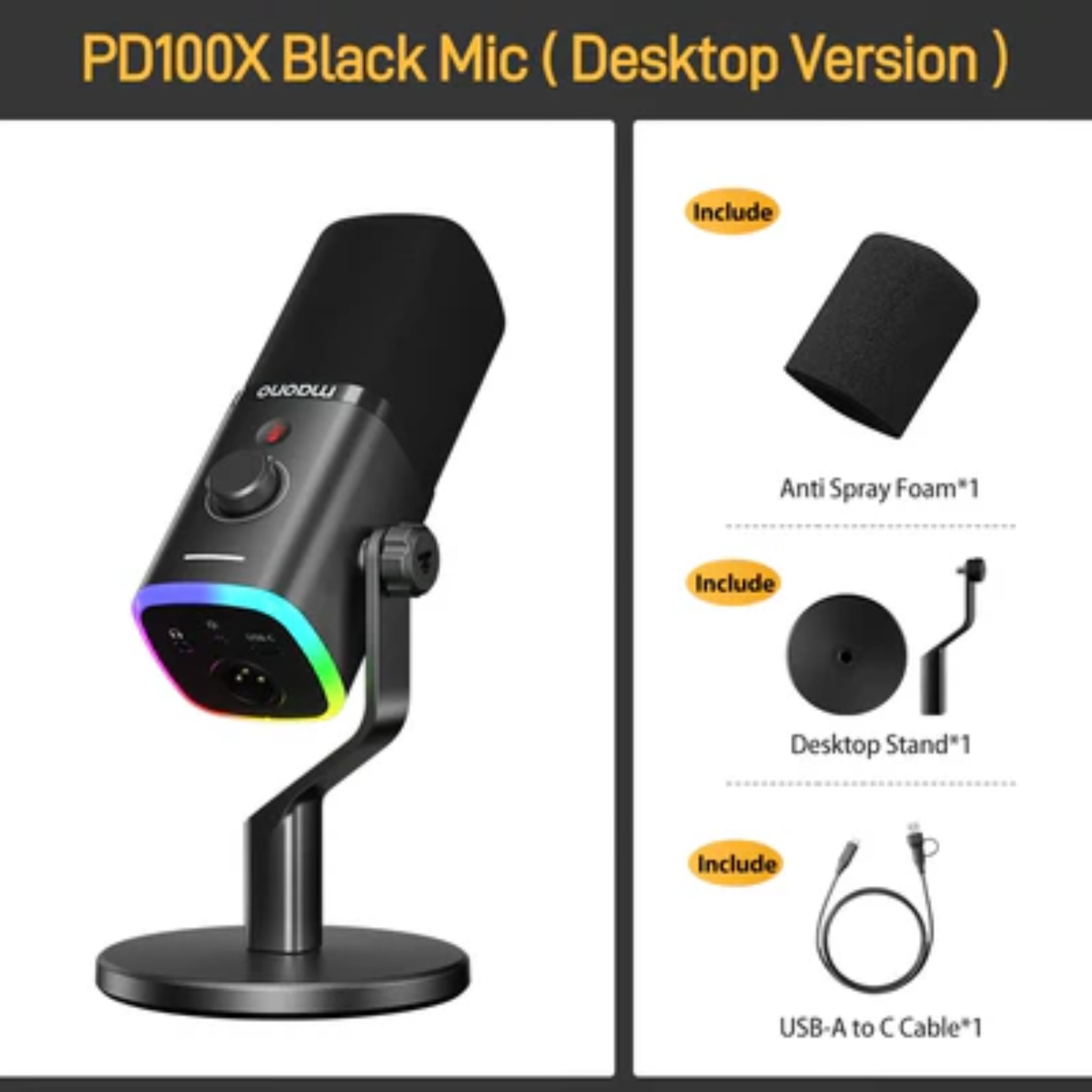 PD100X Maono Dynamic XLR/USB Microphone - Image 3