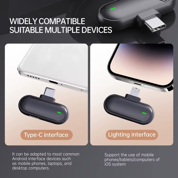 SX19 Wireless Lavalier Microphone Button Collaclip Style C Noise Cancelling HD Sound Quality - Image 6