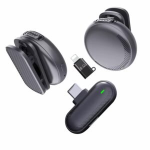SX19 Wireless Lavalier Microphone Button Collaclip Style C Noise Cancelling HD Sound Quality