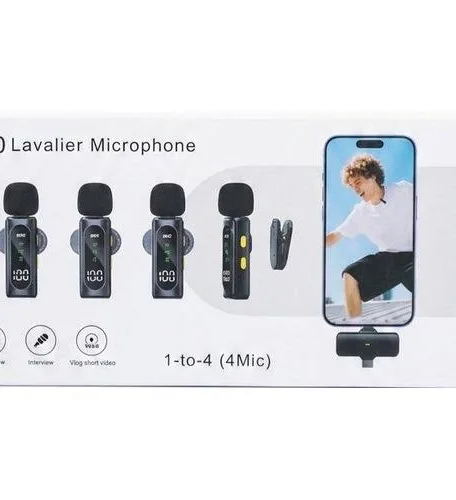 T90 4n1 Wireless Microphone, Noise Reduction with Carrier Purse, for All Type C Android & iPhone - Image 8